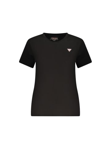 Guess Jeans Schwarzes Baumwoll-T-Shirt