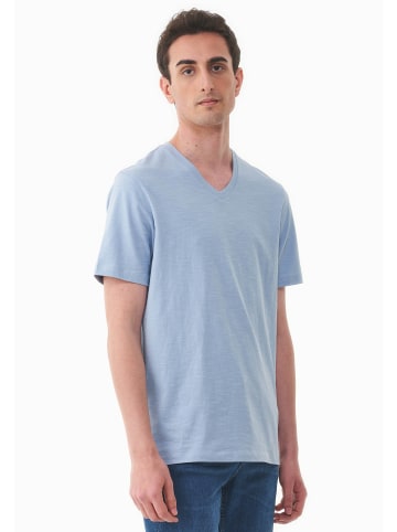 Organication T-Shirt "MCASUAL502" in Eisblau