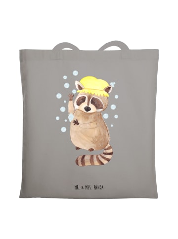 Mr. & Mrs. Panda Tasche Waschbär ohne Spruch in Light Grey