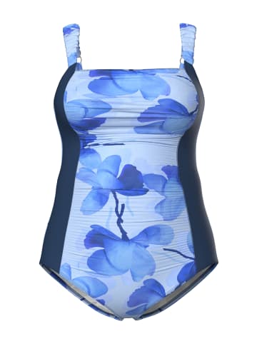 Ulla Popken Badeanzug in himmelblau