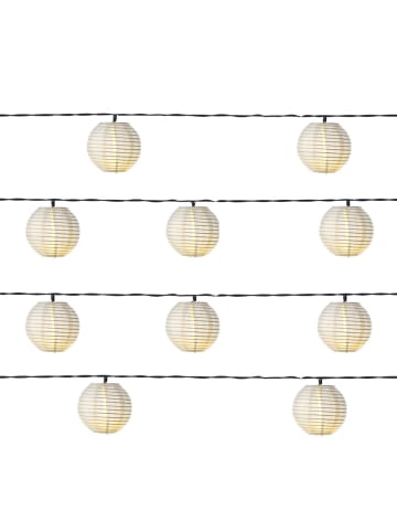 MARELIDA LED Solar Lichterkette Lampions L: 4,5m in weiß