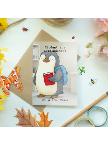 Mr. & Mrs. Panda valentinstagskarte Student Leidenschaft Design ... in Weiß