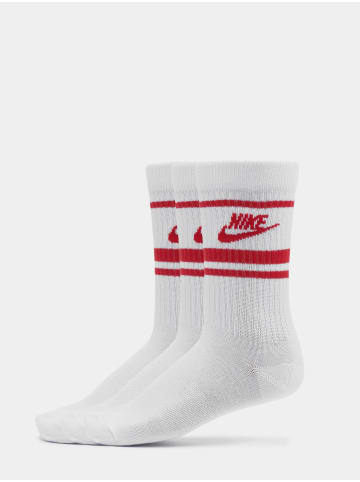 Nike Tennis Socken in white/university red