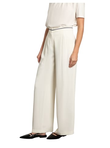 More & More Bundfaltenhose in off white
