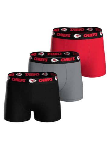 NFL Boxershort 3er Pack in Kansas City Chiefs