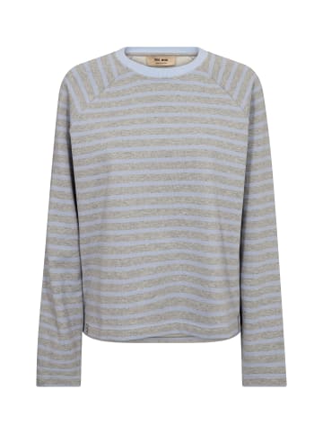 Mos Mosh MMLidy O-LS Mélange Sweatshirt in Eventide