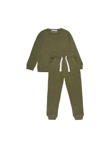 Minymo Langarmshirt & Hose MISweat Set (2-pcs) in grün