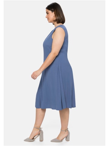 sheego Cocktailkleid in rauchblau