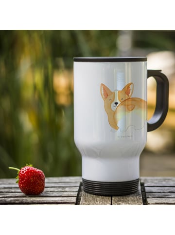 Mr. & Mrs. Panda Isolierbecher Corgi Po ohne Spruch in Weiß