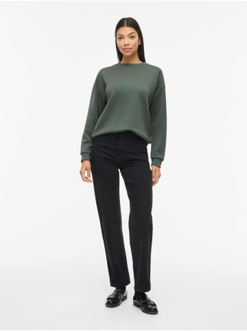 Vila Jumper round neck long sleeves soft sweatshirt look in Tannen-Grün