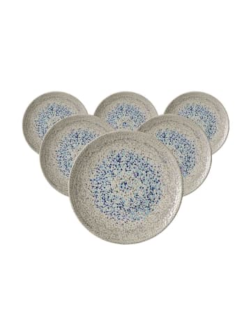 Ritzenhoff & Breker 6er Set Dessertteller Rimini in ø 20,5 cm in grau