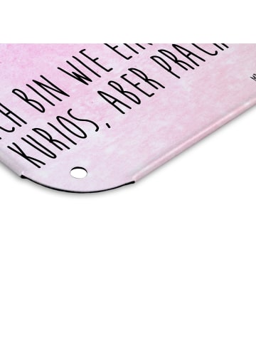 Mr. & Mrs. Panda Wandbild Flamingo Classic mit Spruch in Aquarell Pink