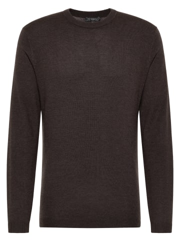 Eterna Strick Pullover REGULAR FIT in dunkelbraun