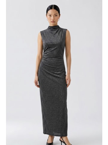Oui Maxikleid in silver black