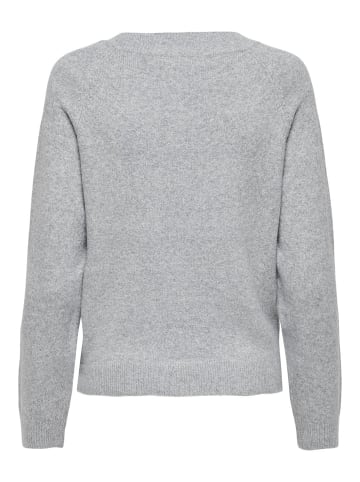 ONLY Strick pullover in Light Grey Melange