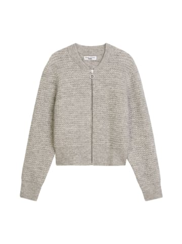 Marc O'Polo DENIM Zip-Cardigan relaxed in Stone Melange