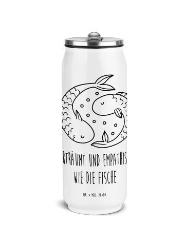 Mr. & Mrs. Panda Getränkedosen Trinkflasche Sternzeichen Fische ... in Weiß