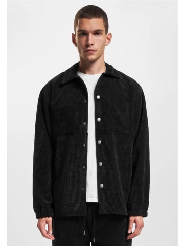DEF Hemd "Cord Shirt" in Schwarz