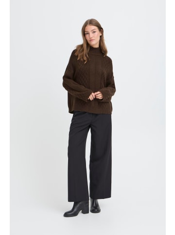 ICHI Strickpullover langarm IHMYLLE Loose fit in Coffee Bean