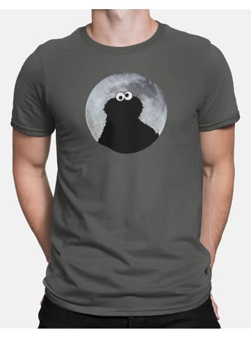 Sesamstraße T-Shirt Cookie Monster Moonnight in grey