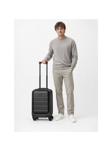 Police Dublin 4 Rollen Kabinentrolley S 54 cm Laptopfach mit Dehnfalte in black