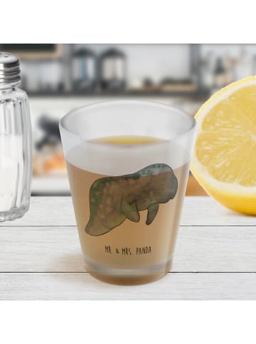 Mr. & Mrs. Panda Schnapsglas Seekuh Chillen ohne Spruch in Transparent