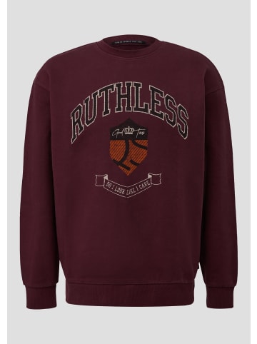 QS Sweatshirt in 49D0_bordeaux