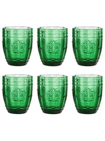 Butlers Trinkglas VICTORIAN 6er-Set in Dunkelgrün