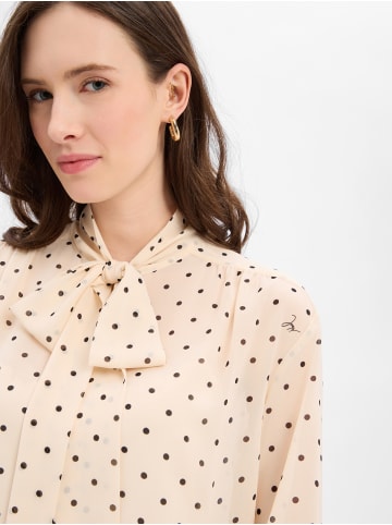 JOOP! Bluse in beige schwarz