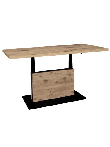 58 aufm Kessel COUCHTISCH Höhenverstellbar Else 4 120x49x70 Holzwerkstoff Viking Oak