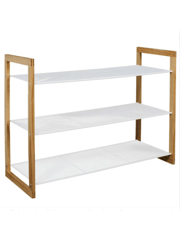CALICOSY Schuhschrank 13528 in Weiß - (W) 74 x (H) 55 x (L) 30 cm