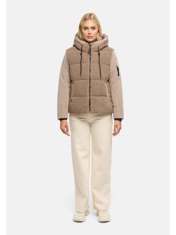 Marikoo Plüschjacke Elidee 16 in Taupe Grey