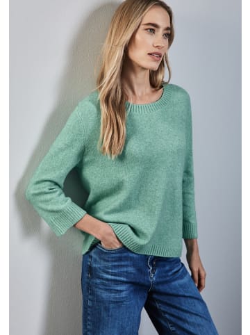 Street One Strickpullover mit Rundhals in Grün