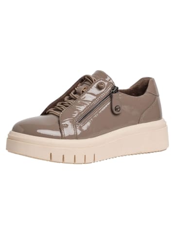 Tamaris COMFORT Sneaker in TAUPE PATEN