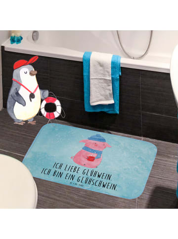 Mr. & Mrs. Panda Badvorleger Schwein Glühwein mit Spruch in Eisblau