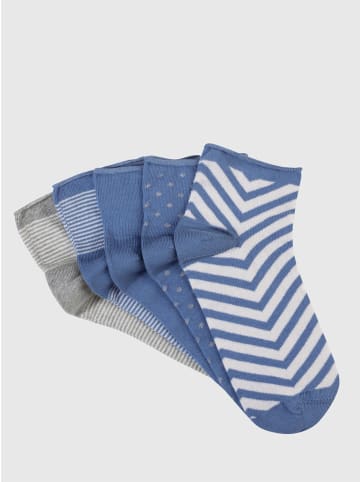 WITT WEIDEN Damen-Sneakersocken in mittelblau-gemustert