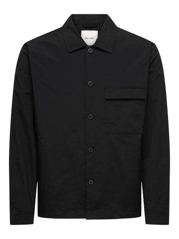 ONLY & SONS Overshirt in Black
