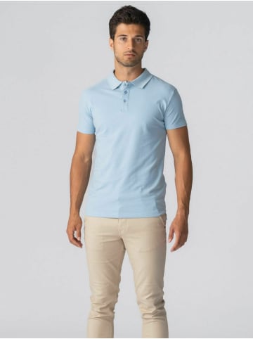 TeeShoppen Poloshirt Muscle Polo in Light Blue