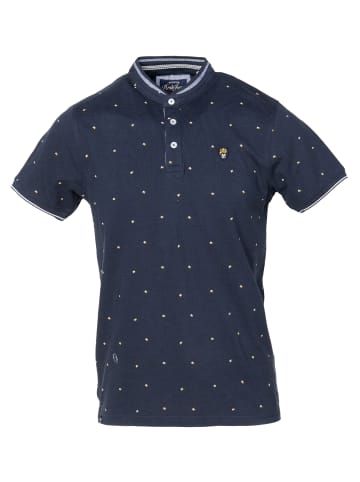 KOROSHI Kurzarm-Polo in blau