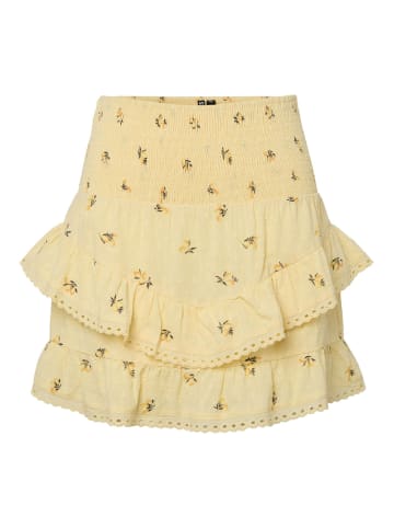 Pieces Minirock in Pale Banana