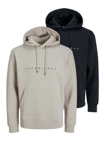 Jack & Jones Sweatshirt / Hoodie Star in Schwarz / beige