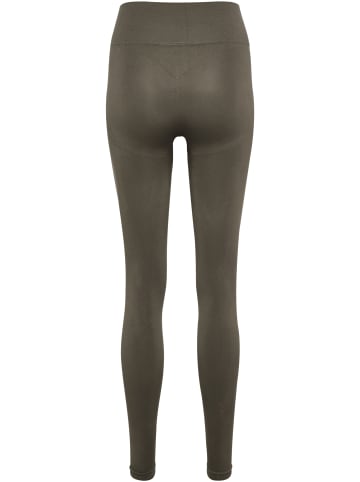 Hummel Leggings Hmlflow Multisport Damen in MAJOR BROWN