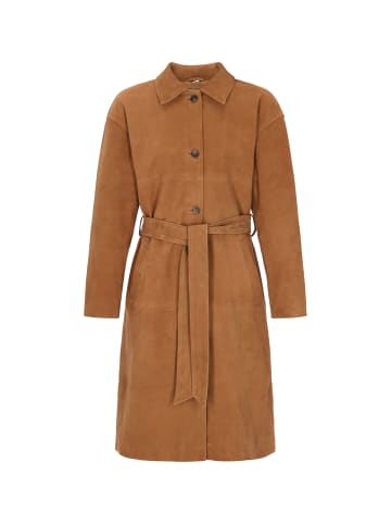 DreiMaster Women Coat in cognac