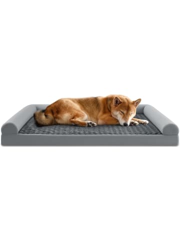COSTWAY Orthopädisches Hundebett groß in Grau