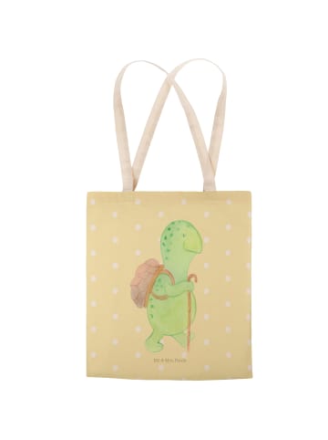 Mr. & Mrs. Panda Tote Bag Schildkröte Wanderer ohne Spruch in Gelb Pastell