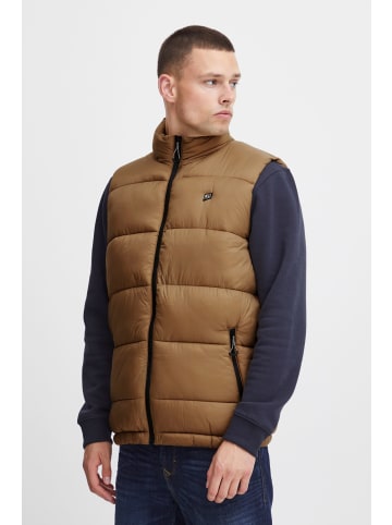 BLEND Steppweste BHWaistcoat Otw 20716408  Schlichte Weste mit Badge in Braun