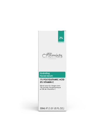 skinChemists Feuchtigkeitsserum mit 1 % Polyglutaminsäure & 3 % Vitamin C