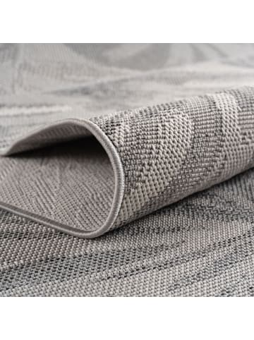 KADIMA DESIGN Outdoorteppich Boho Wetterfest UV-beständig Waschbar in Grau