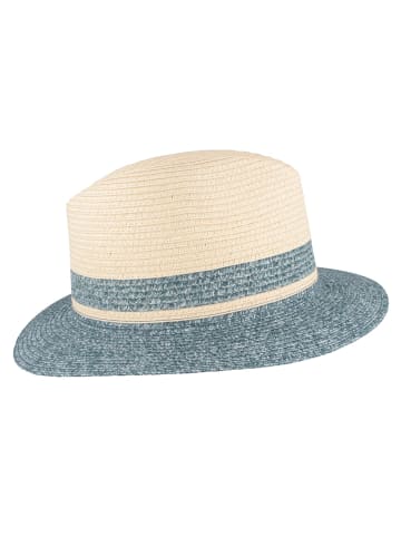 BREITER Strohhut in blau