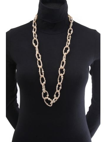 collezione alessandro Lange Kette " Jesse " in elfenbein